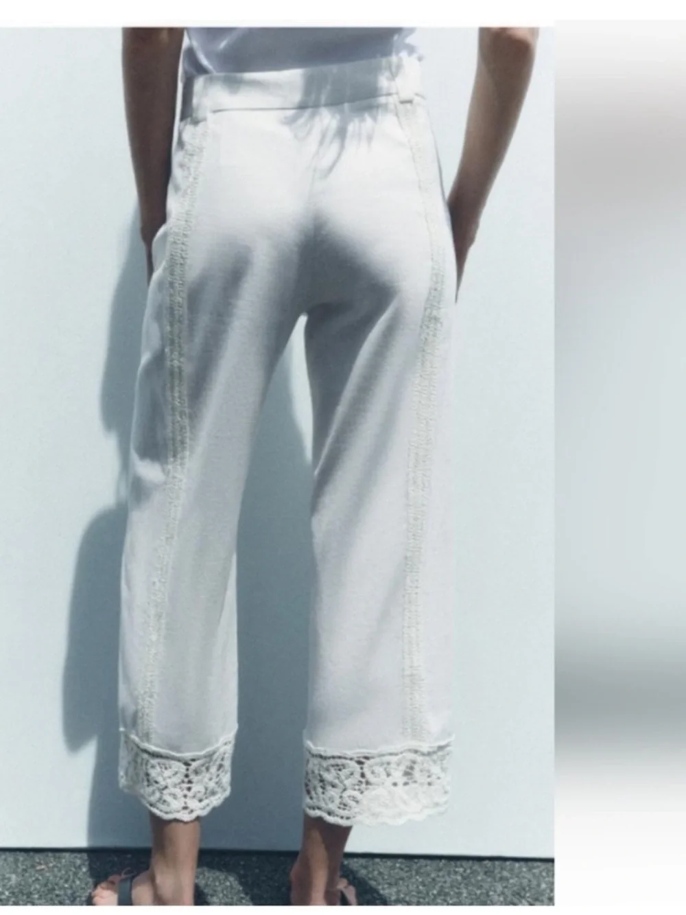 VIRAL NEW ZARA  SUMMER EMBROIDERED PANTS SIZE M AND L 🚨NO DISCOUNT